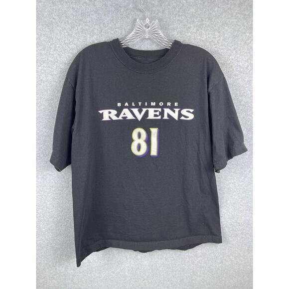 Reebok Other - Reebok‎ Baltimore Ravens Shirt Boy's L Black NFL Football 81 Anquan Boldin